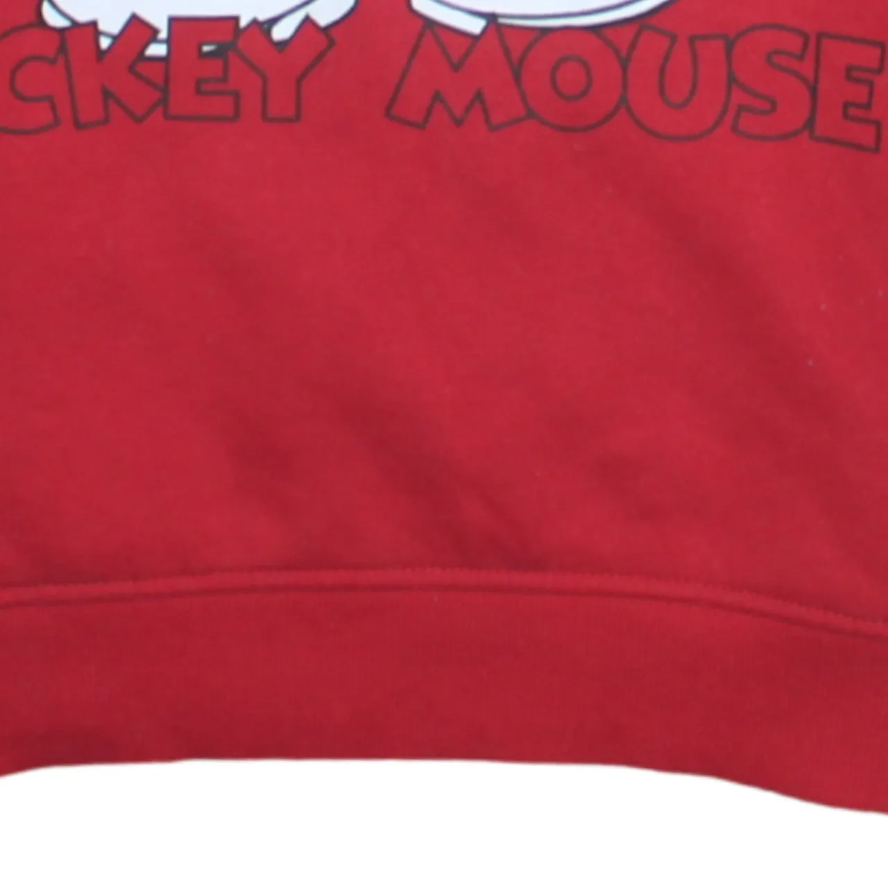 Disney Red Mickey Mouse Sweatshirt Women’s Small Sequin Christmas Graphic Pullover Jumper sold by Vintage Club product image thumbnail 4