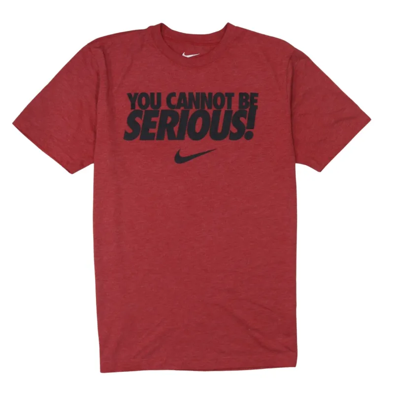 Nike Heather Red T Shirt Women’s Medium Printed Slogan Graphic Logo Casual Top Tee sold by Vintage Club