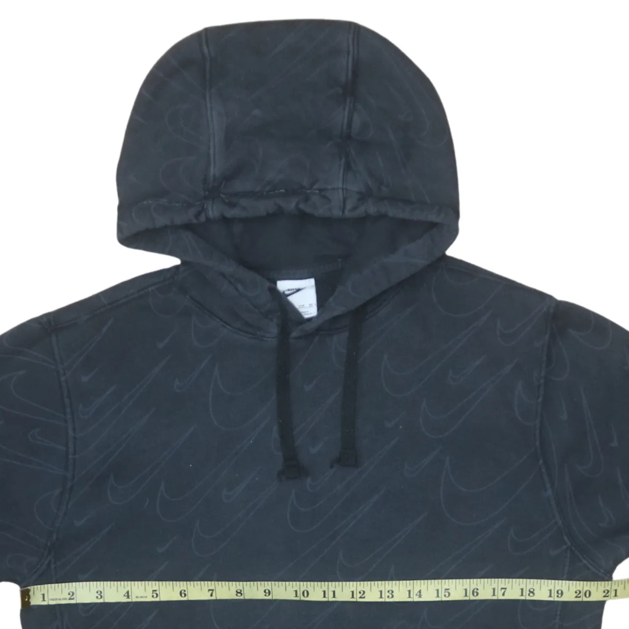 Nike 90's Swoosh Pullover Hoodie XSmall Black sold by Vintage Club product image thumbnail 5