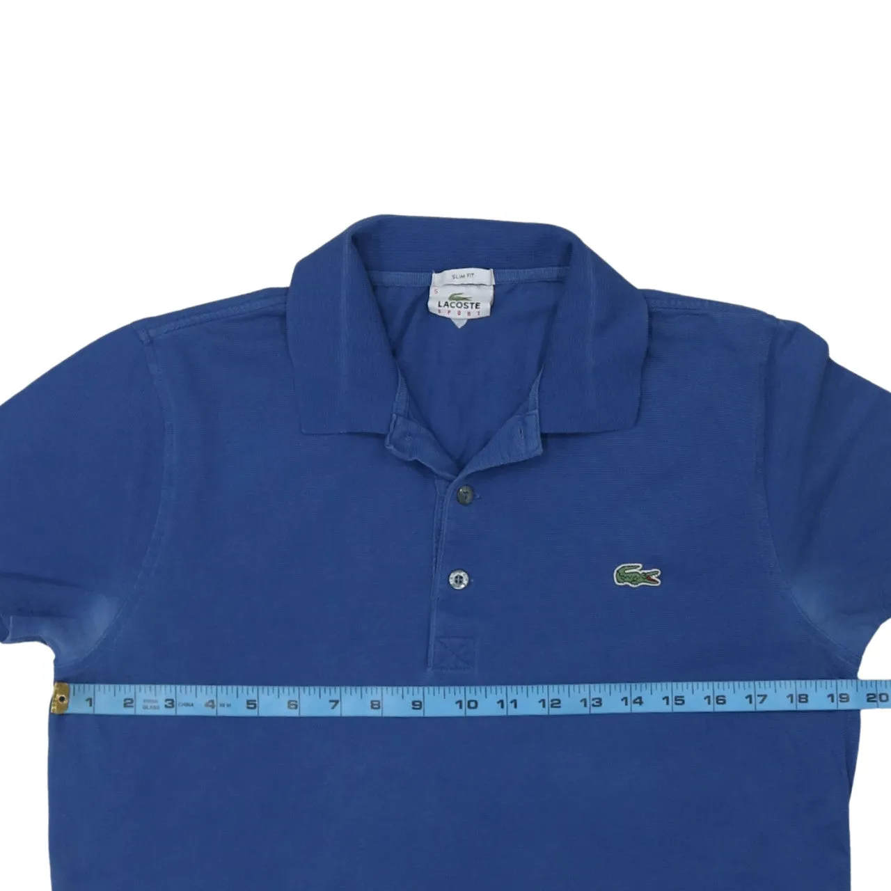 Lacoste Royal Blue Polo Shirt Men's Small Embroidered Croc Logo Classic Pique Top sold by Vintage Club product image thumbnail 5