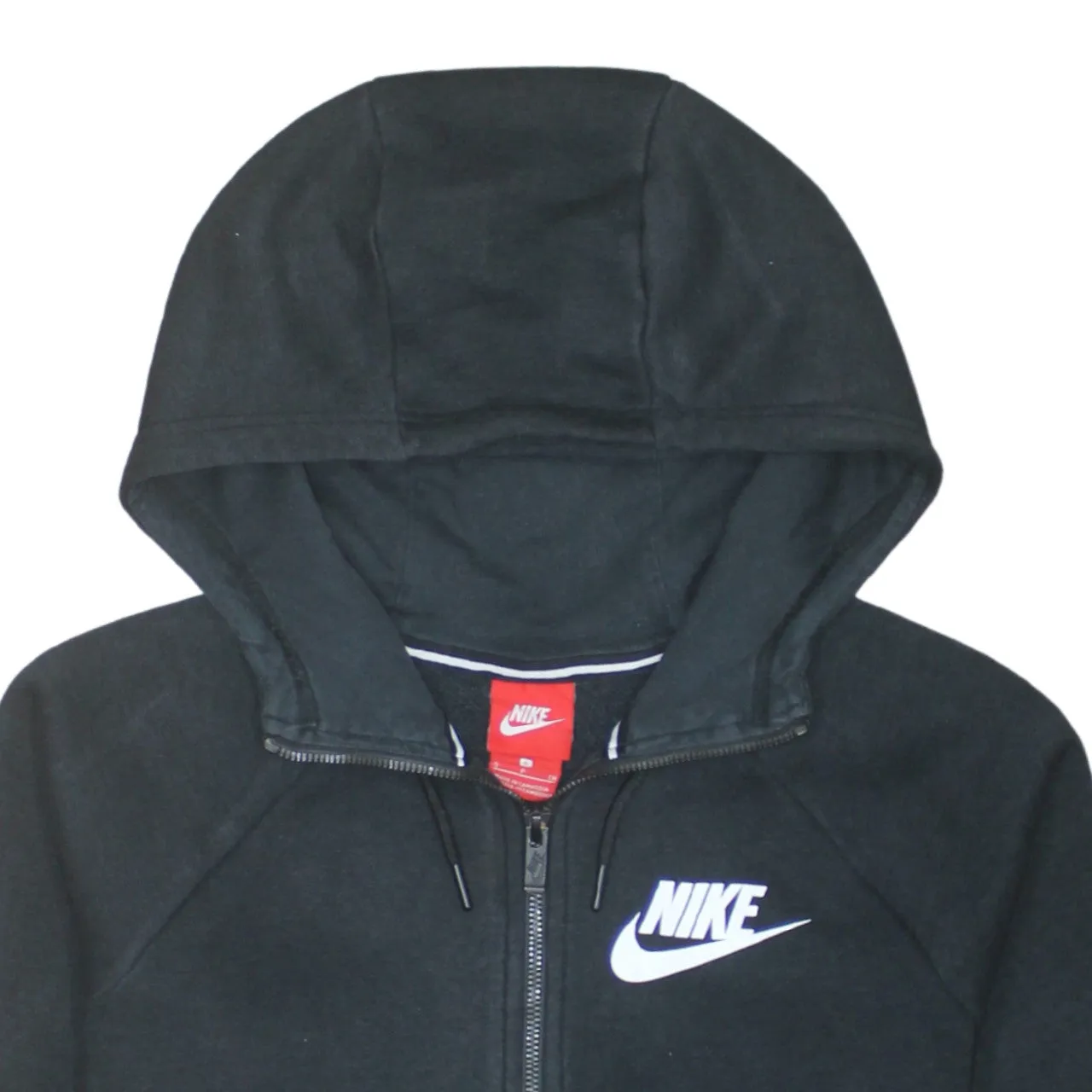 Nike 90's Swoosh Full Zip Up Hoodie Small Black sold by Vintage Club product image thumbnail 3