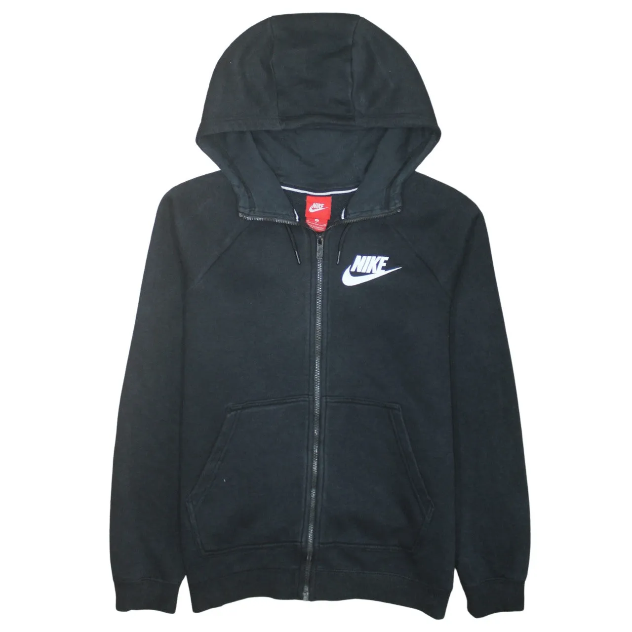 Nike 90's Swoosh Full Zip Up Hoodie Small Black sold by Vintage Club
