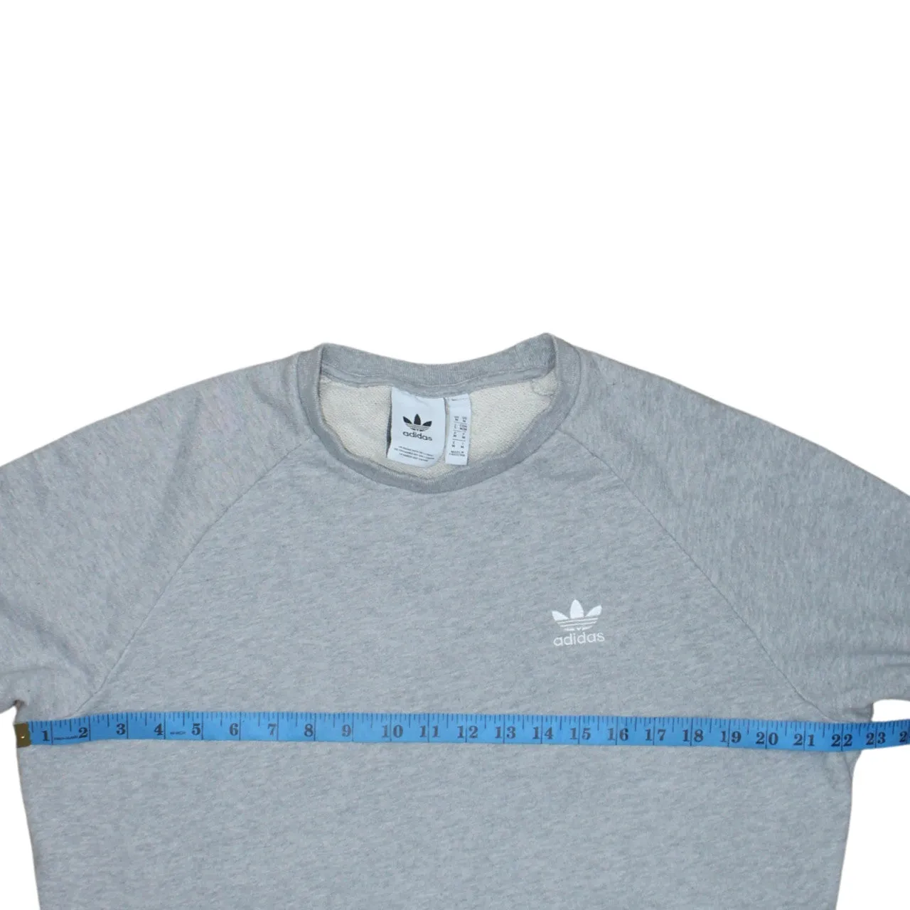 Adidas 90's Lightweight Crew Neck Sweatshirt Medium Grey sold by Vintage Club product image thumbnail 5
