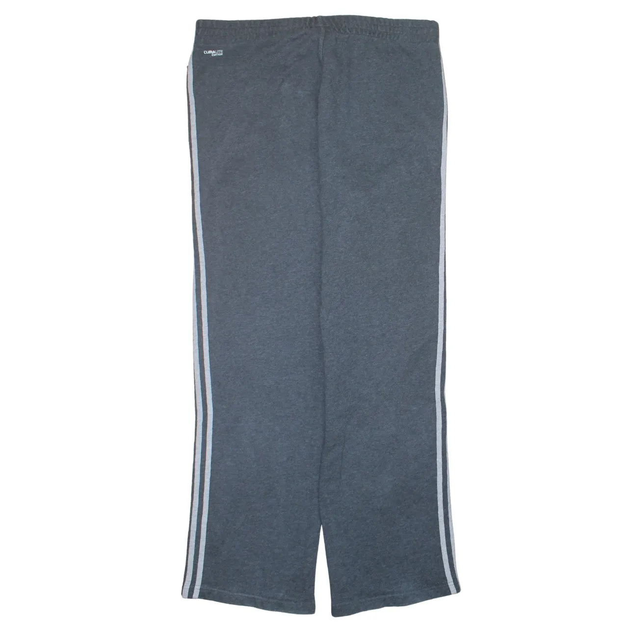 Adidas 90's 3 Stripes Straight Leg Baggy Trousers / Pants Large Grey sold by Vintage Club product image thumbnail 2