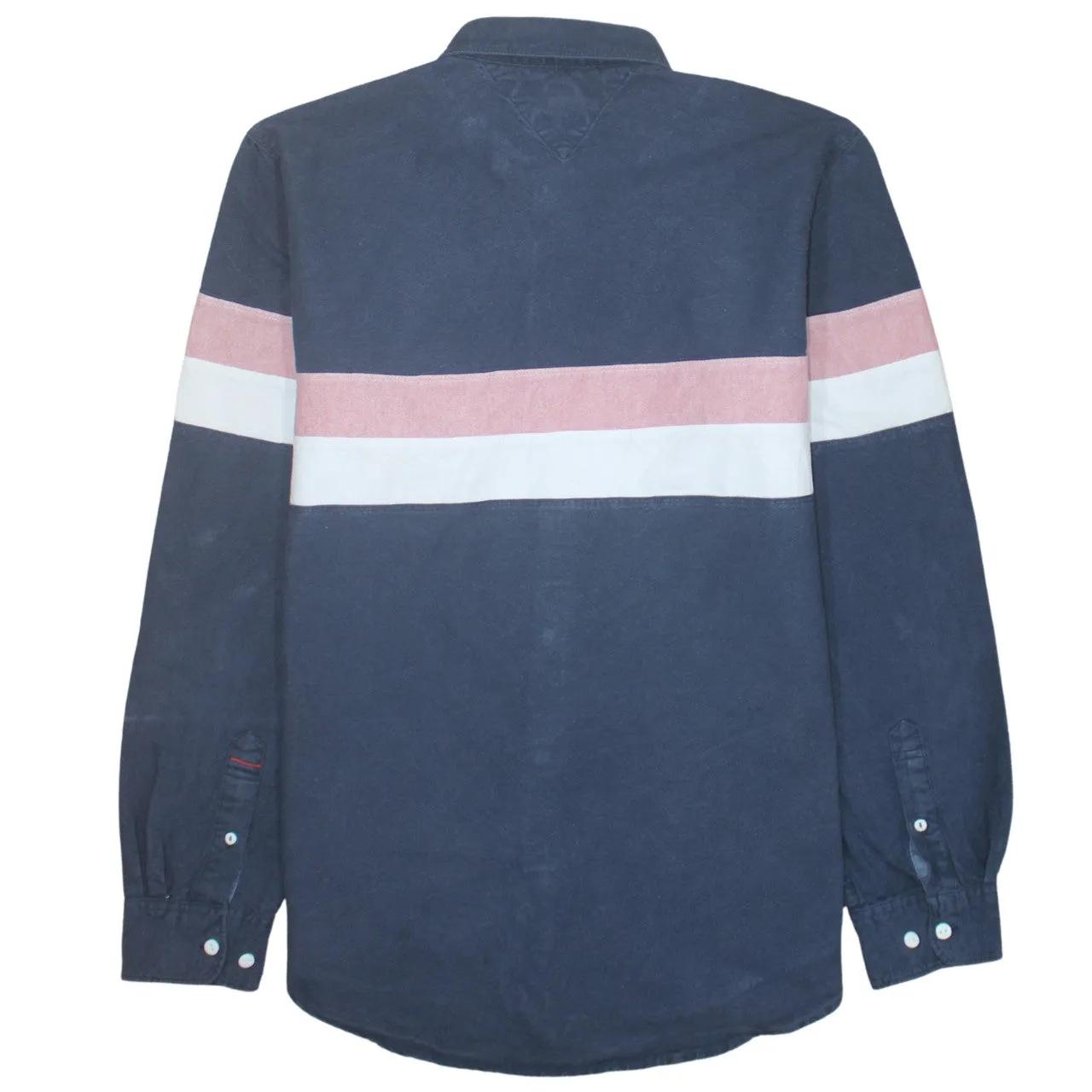 Tommy Hilfiger 90's Long Sleeve Button Up Shirt Large Navy Blue sold by Vintage Club product image thumbnail 2