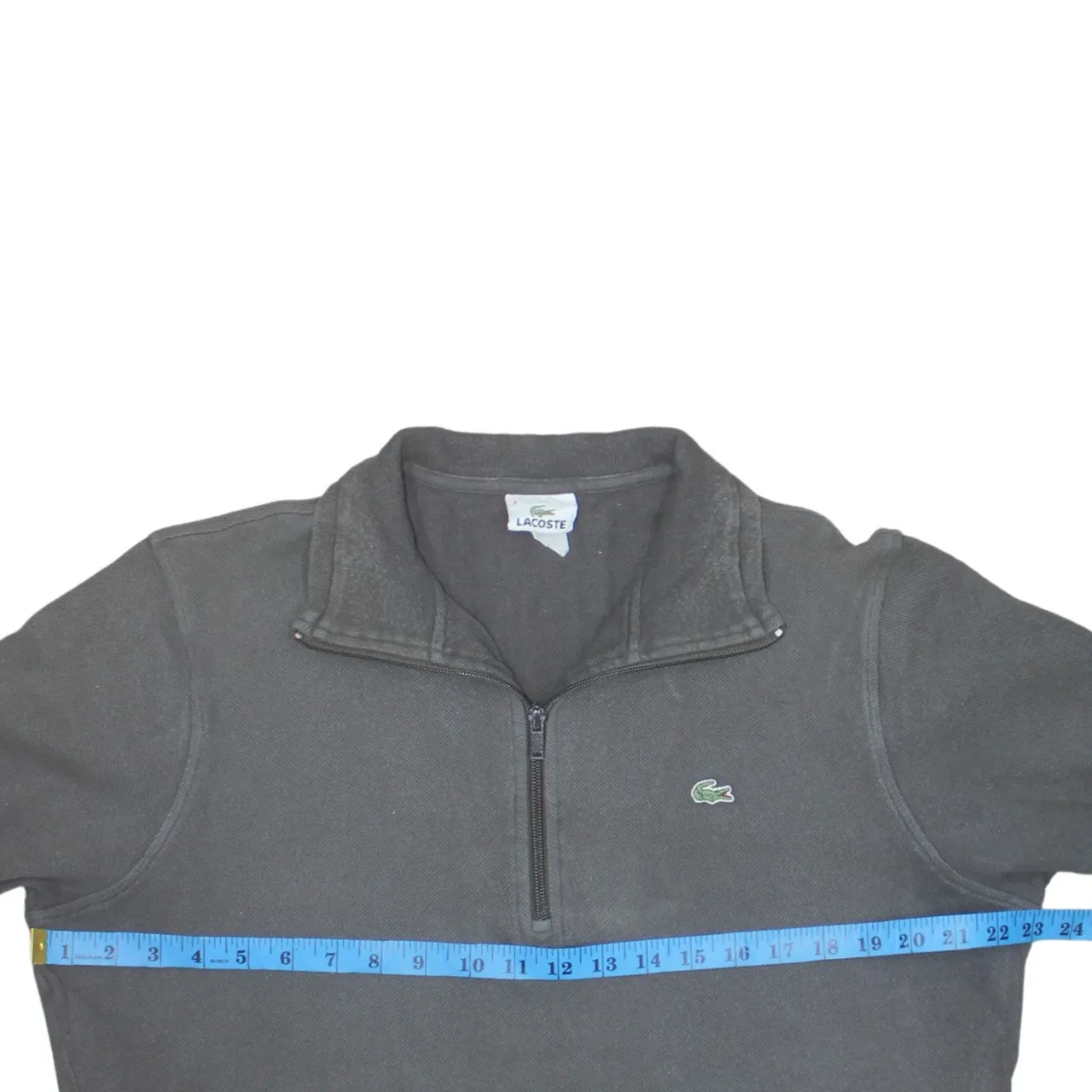 Lacoste 90's Lightweight Quarter Zip Sweatshirt Large Brown sold by Vintage Club product image thumbnail 5