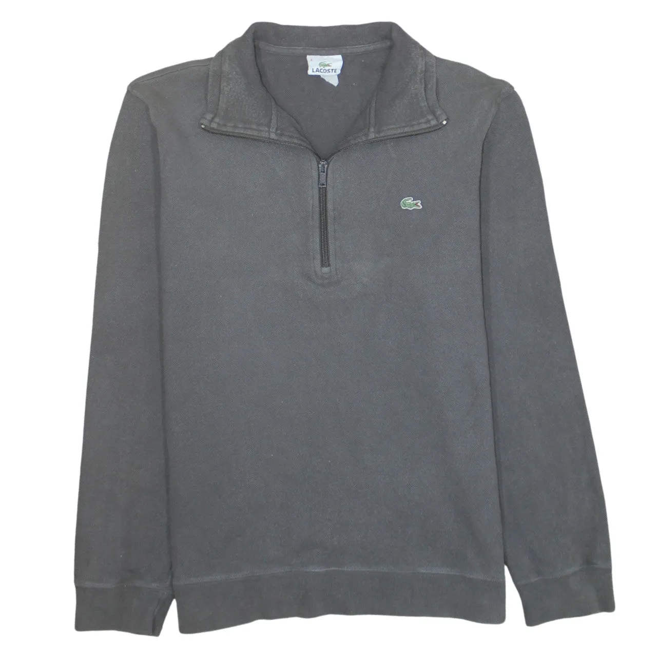 Lacoste 90's Lightweight Quarter Zip Sweatshirt Large Brown sold by Vintage Club