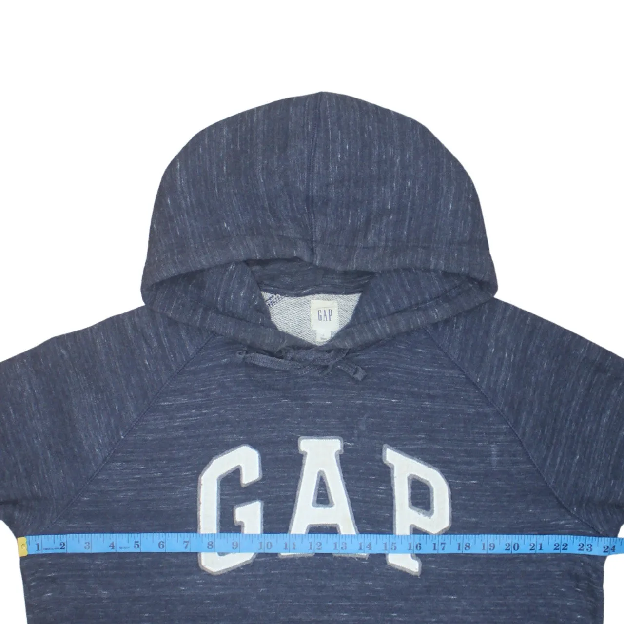 Gap 90's Spellout Pullover Hoodie Large Navy Blue sold by Vintage Club product image thumbnail 5