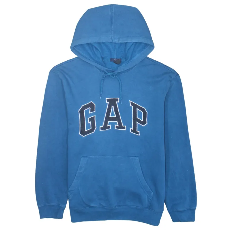 Gap 90's Spellout Pullover Hoodie Medium Blue made by GAP