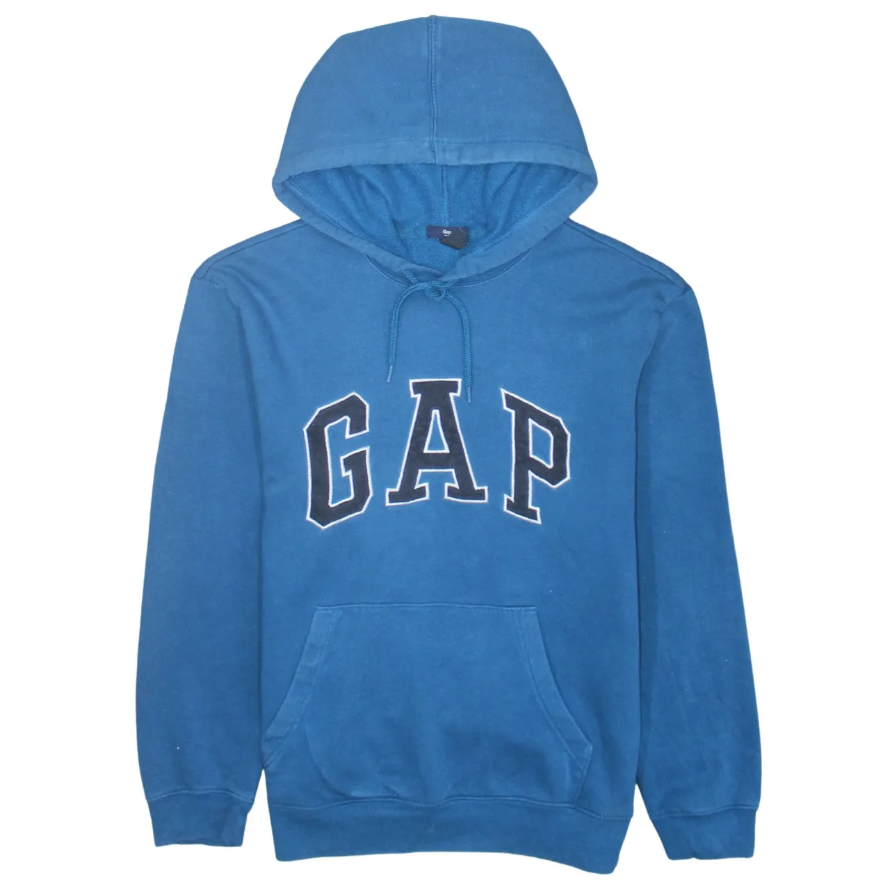 Gap 90's Spellout Pullover Hoodie Medium Blue sold by Vintage Club