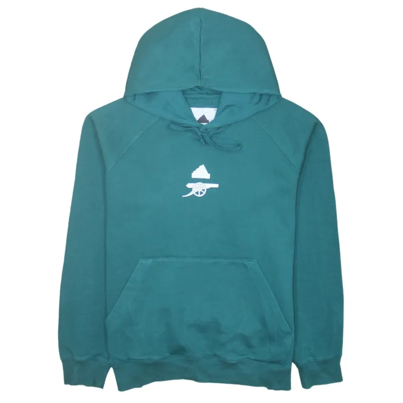 Adidas 90's Drawstring Pockets Pullover Hoodie Large Green sold by Vintage Club