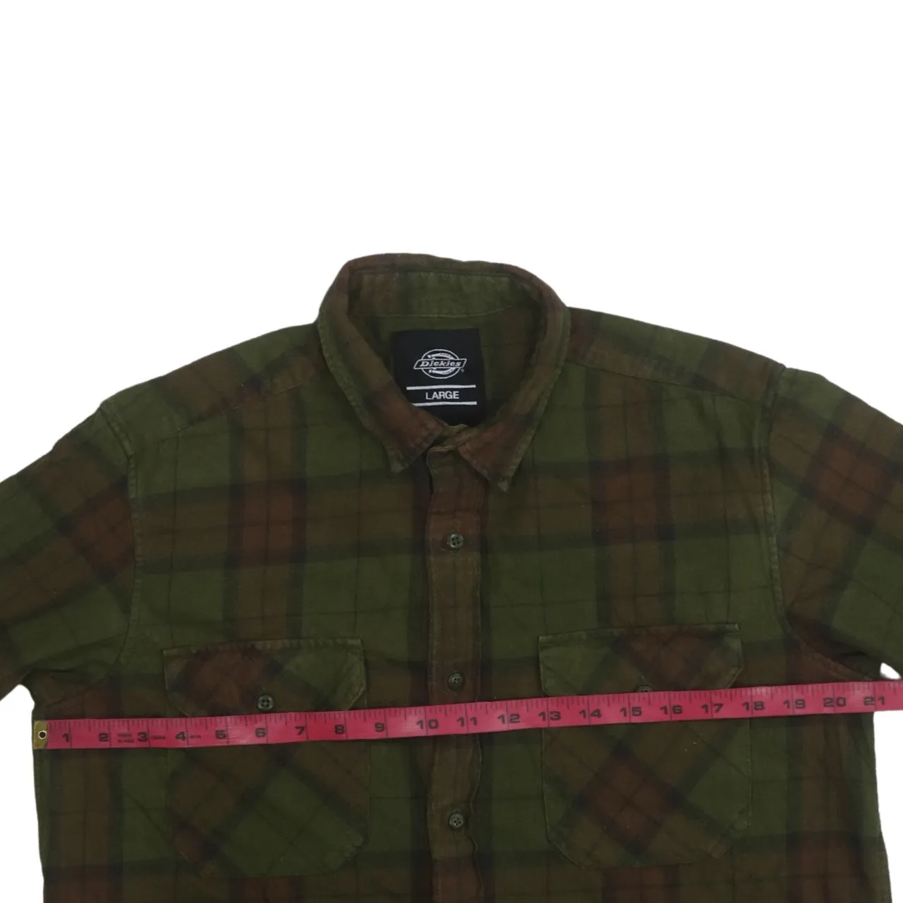 Dickies 90's Long Sleeve Button Up Shirt Large Green sold by Vintage Club product image thumbnail 5