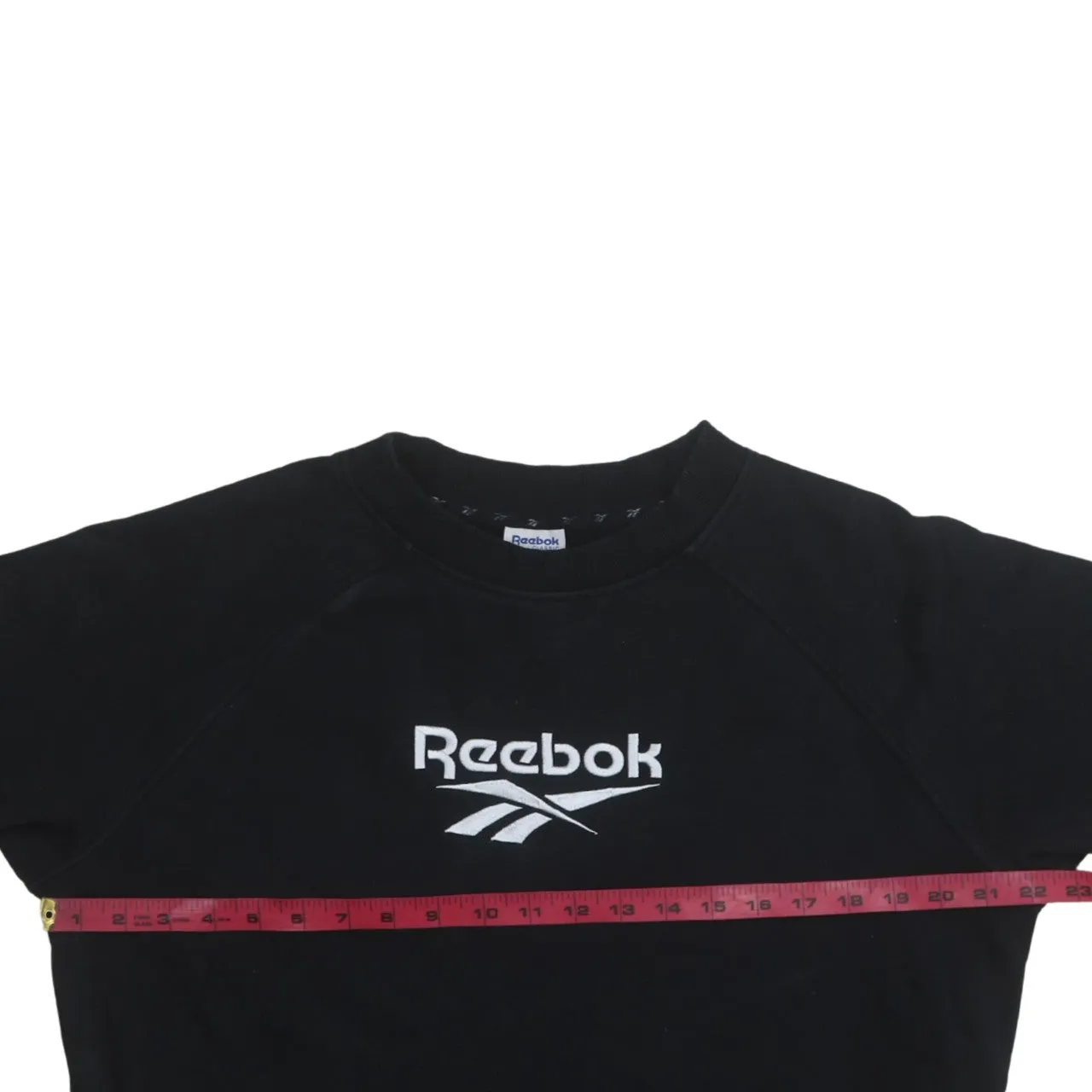 Reebok 90's Spellout Crew Neck Sweatshirt Small Black sold by Vintage Club product image thumbnail 5