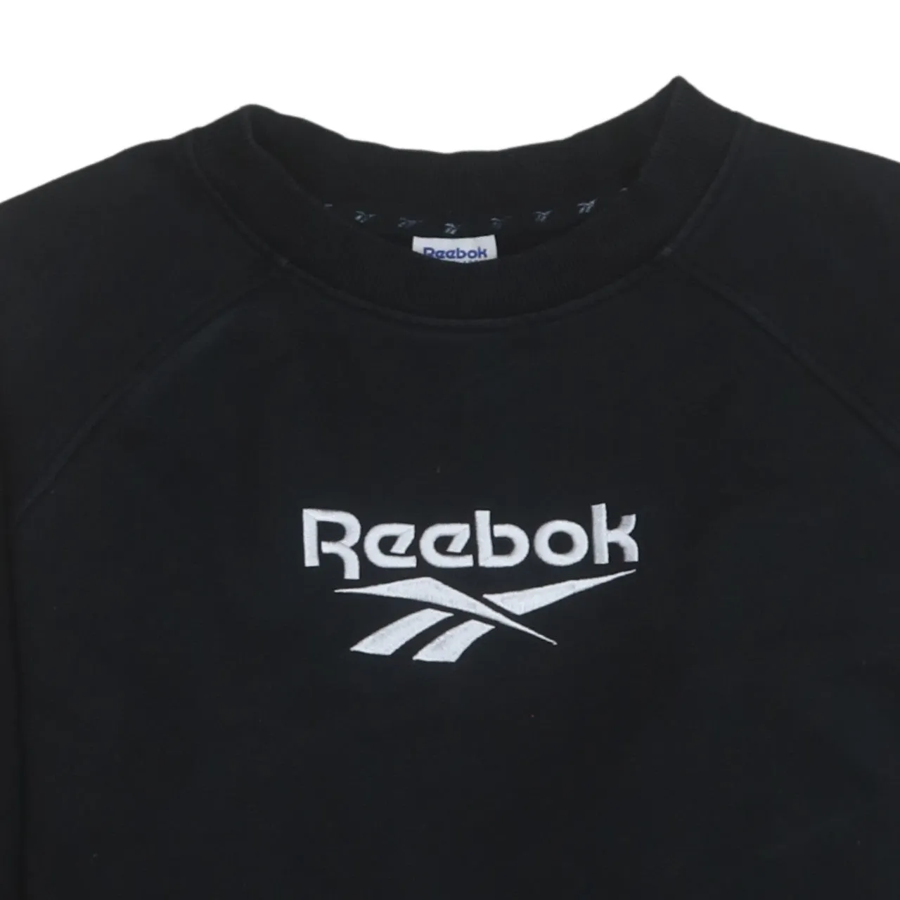 Reebok 90's Spellout Crew Neck Sweatshirt Small Black sold by Vintage Club product image thumbnail 3