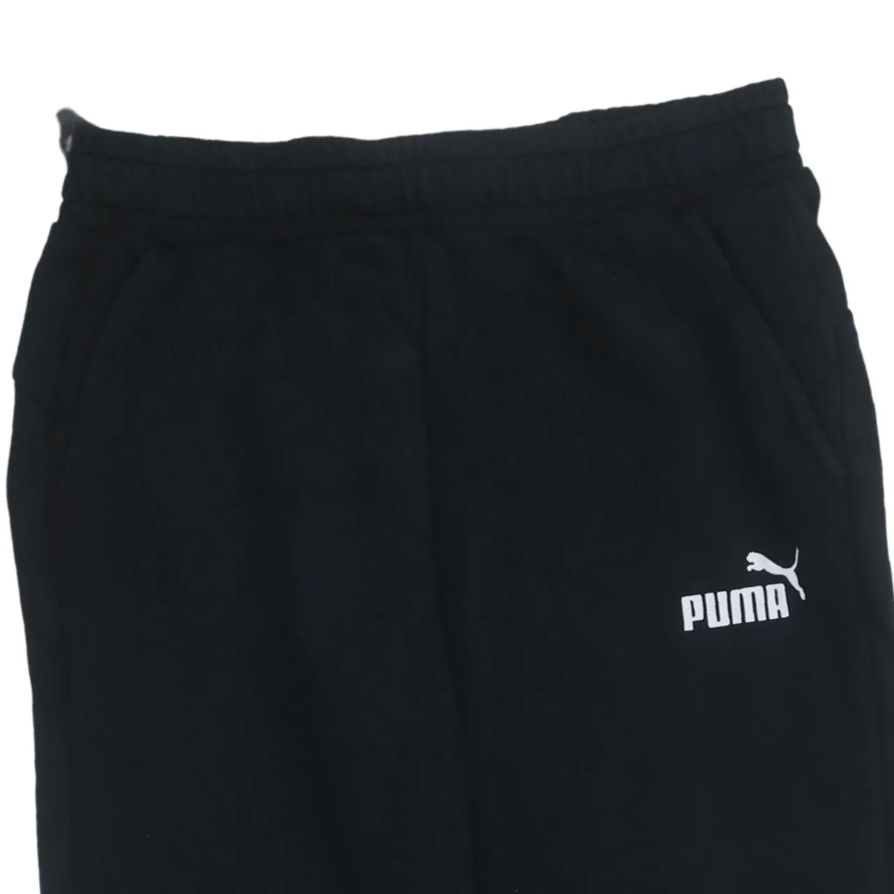 Puma 90's Elasticated Waistband Drawstrings Straight Leg Baggy Trousers / Pants Medium Black sold by Vintage Club product image thumbnail 3