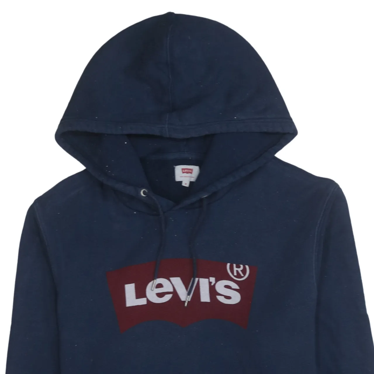 Levi's 90's Spellout Pullover Hoodie Medium Navy Blue sold by Vintage Club product image thumbnail 3