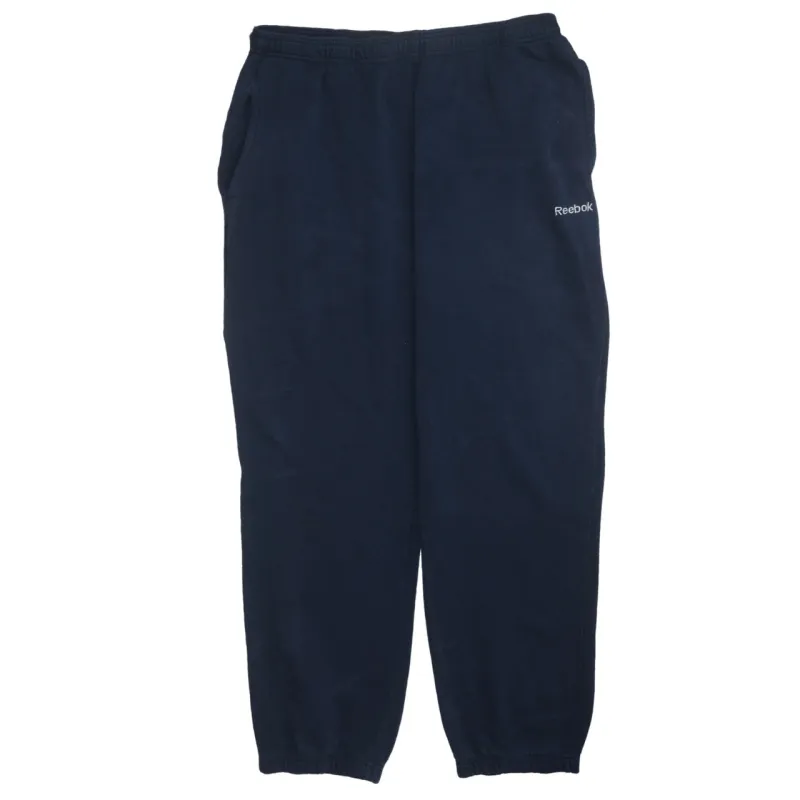 Reebok 90's Tracksuit Casual Joggers / Sweatpants Large Navy Blue made by Reebok
