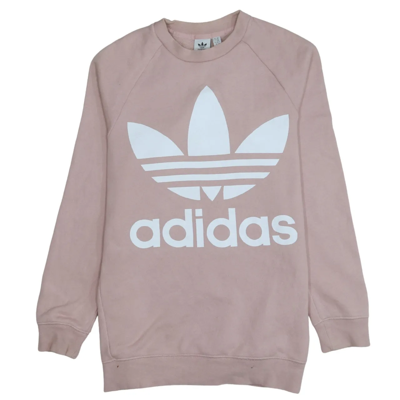 Adidas 90's Spellout Crew Neck Sweatshirt XSmall Pink sold by Vintage Club