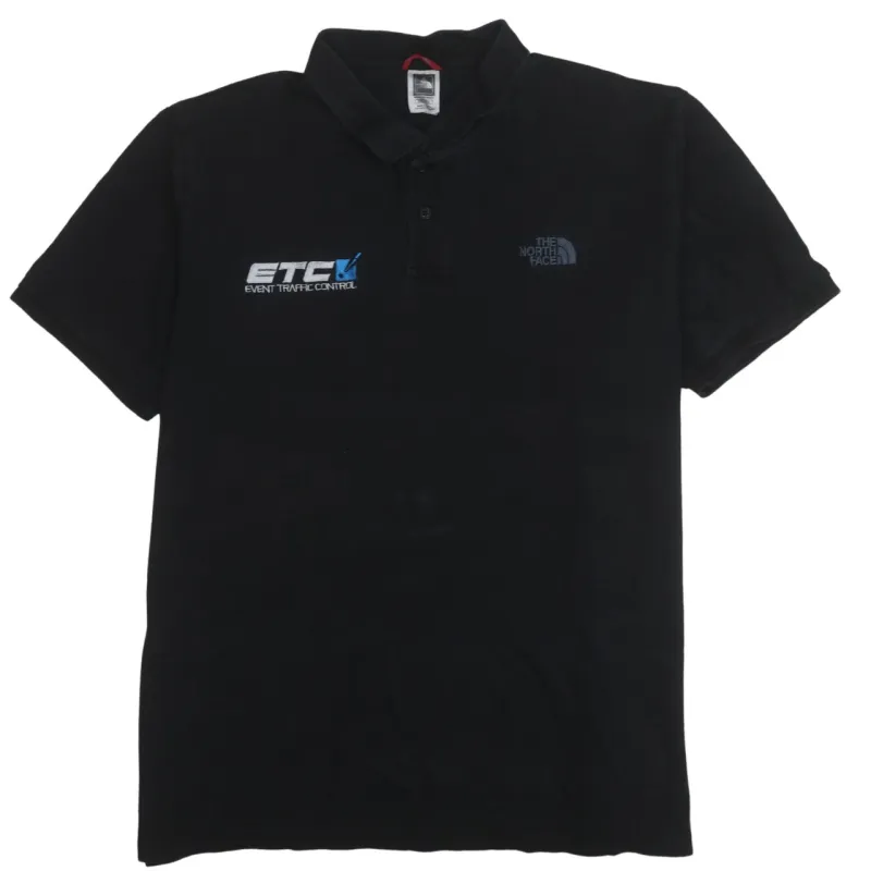The North Face 90's Short Sleeves Quarter Button Polo Shirt XXLarge (2XL) Black sold by Vintage Club