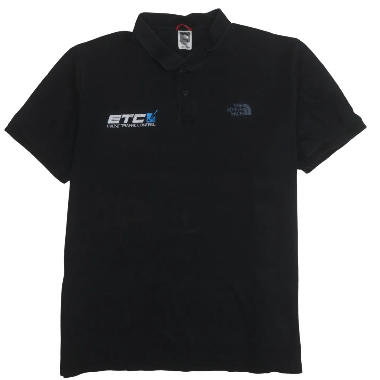 The North Face 90's Short Sleeves Quarter Button Polo Shirt XXLarge (2XL) Black sold by Vintage Club