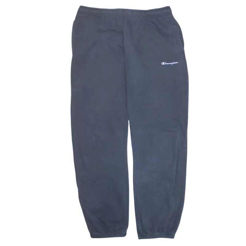 Champion 90's Elasticated Waistband Drawstrings Casual Joggers / Sweatpants Large Navy Blue sold by Vintage Club