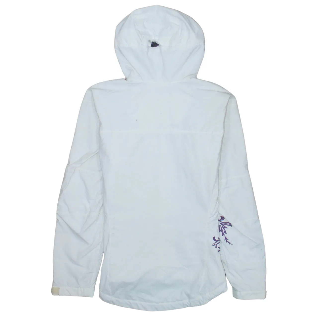 Helly Hansen 90's Hooded Full Zip Up Windbreaker Small White sold by Vintage Club product image thumbnail 2