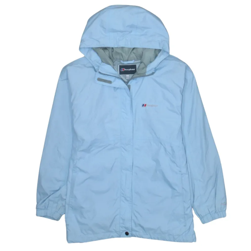Berghaus 90's Hooded Full Zip Up Windbreaker Small  Blue sold by Vintage Club