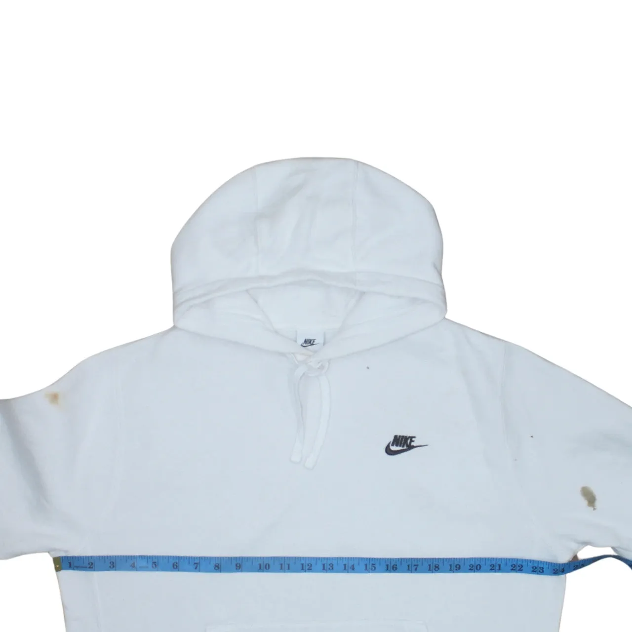 Nike 90's Swoosh Pullover Hoodie Medium White sold by Vintage Club product image thumbnail 5