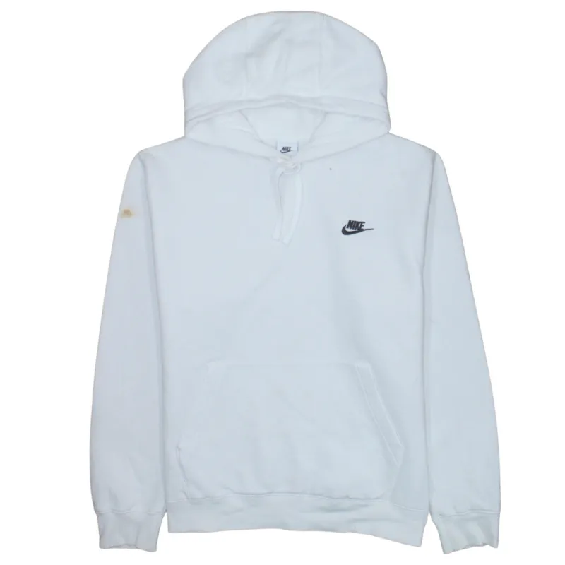 Nike 90's Swoosh Pullover Hoodie Medium White sold by Vintage Club