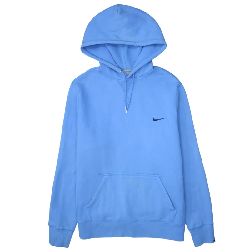 Nike 90's Swoosh Pullover Hoodie XLarge Blue sold by Vintage Club