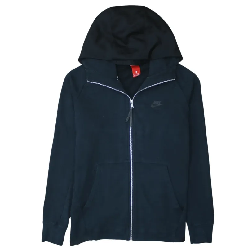 Nike 90's Swoosh Full Zip Up Hoodie Large Black sold by Vintage Club