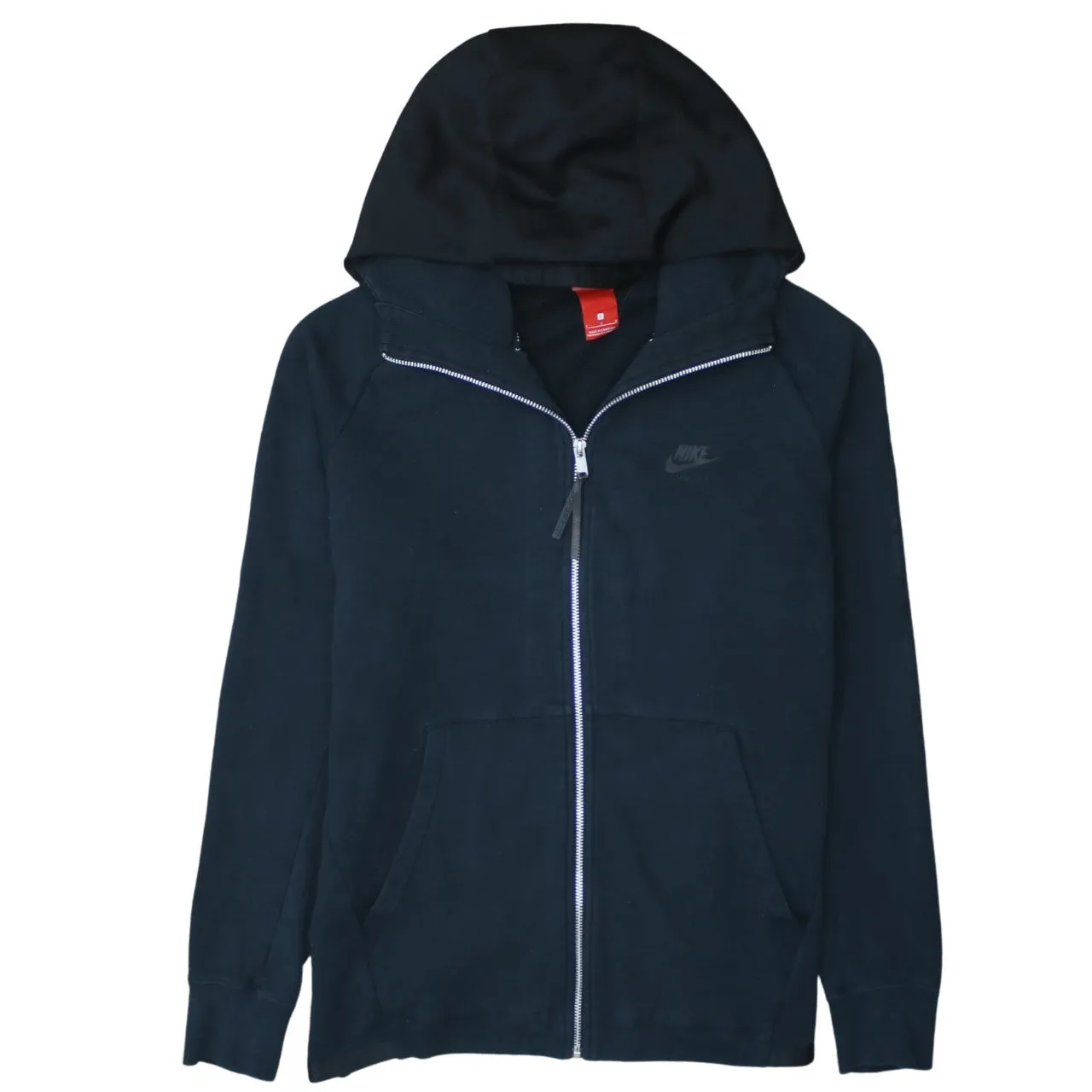 Nike 90's Swoosh Full Zip Up Hoodie Large Black sold by Vintage Club