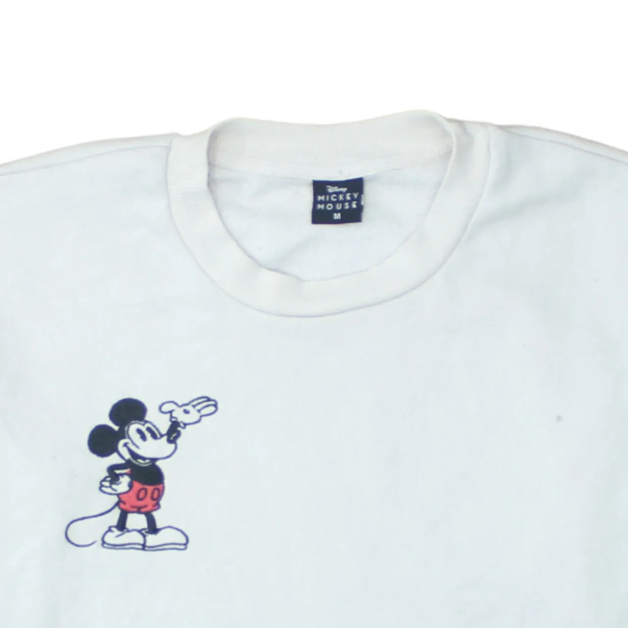 Disney Cream Sweatshirt Women’s Medium Printed Mickey Mouse Graphic Crewneck Pullover Top sold by Vintage Club product image thumbnail 3