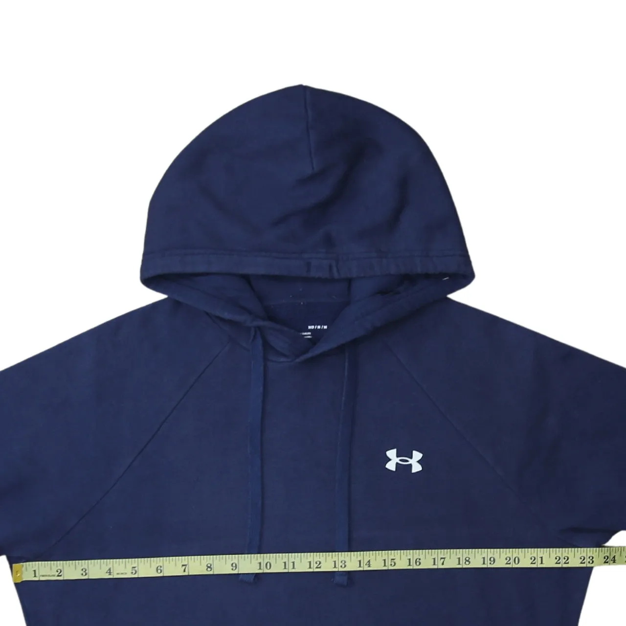 Under Armour 90's Drawstring Pockets Pullover Hoodie Medium Navy Blue sold by Vintage Club product image thumbnail 5