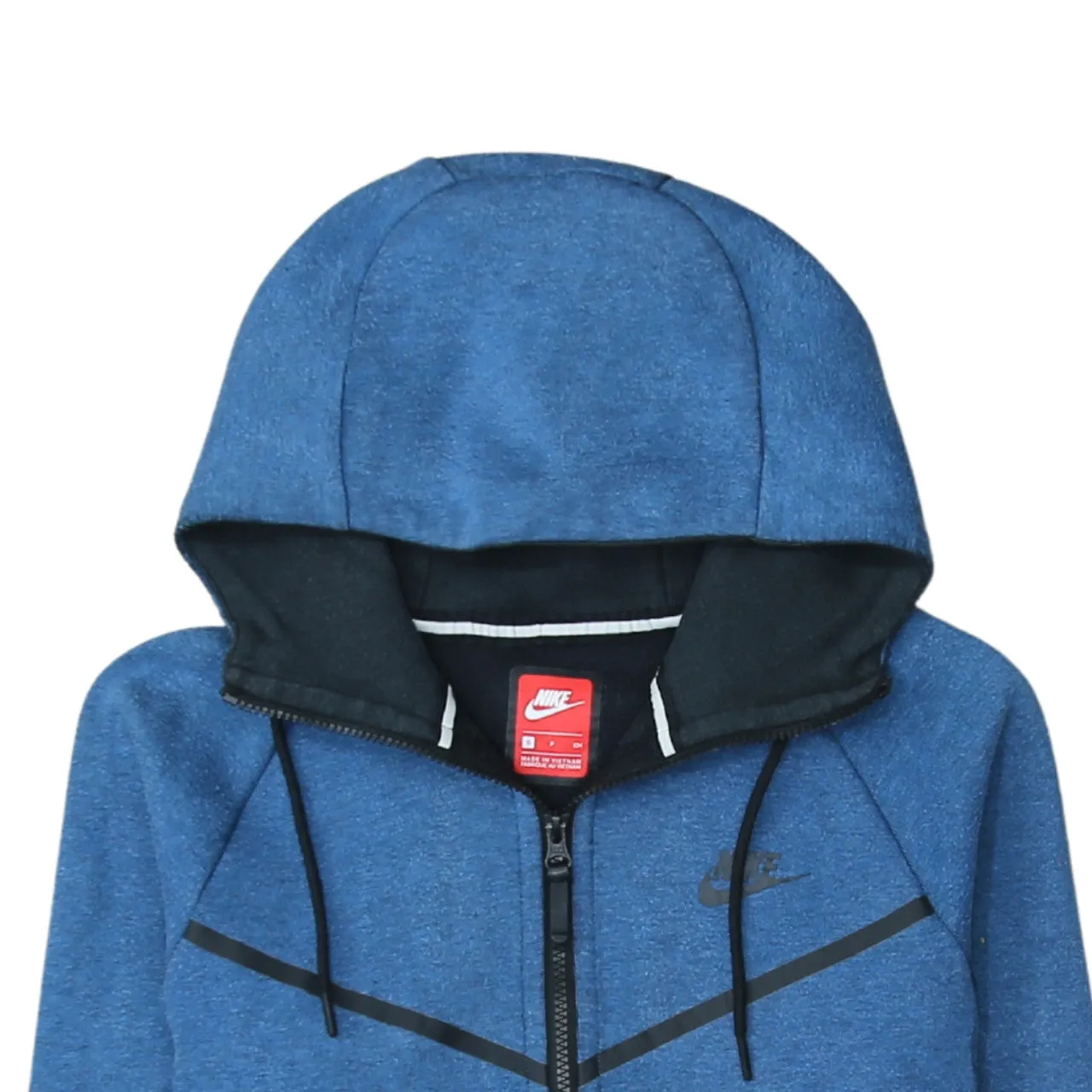 Nike 90's Swoosh Full Zip Up Hoodie Small Blue sold by Vintage Club product image thumbnail 3