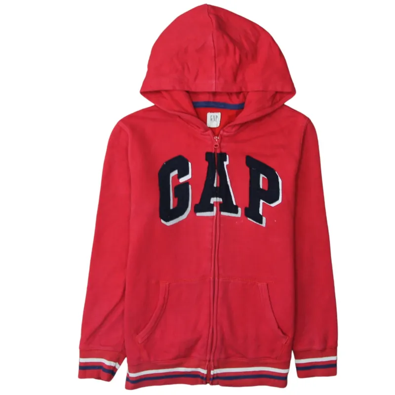 Gap 90's Spellout Full Zip Up Hoodie XXLarge (2XL) Red made by GAP