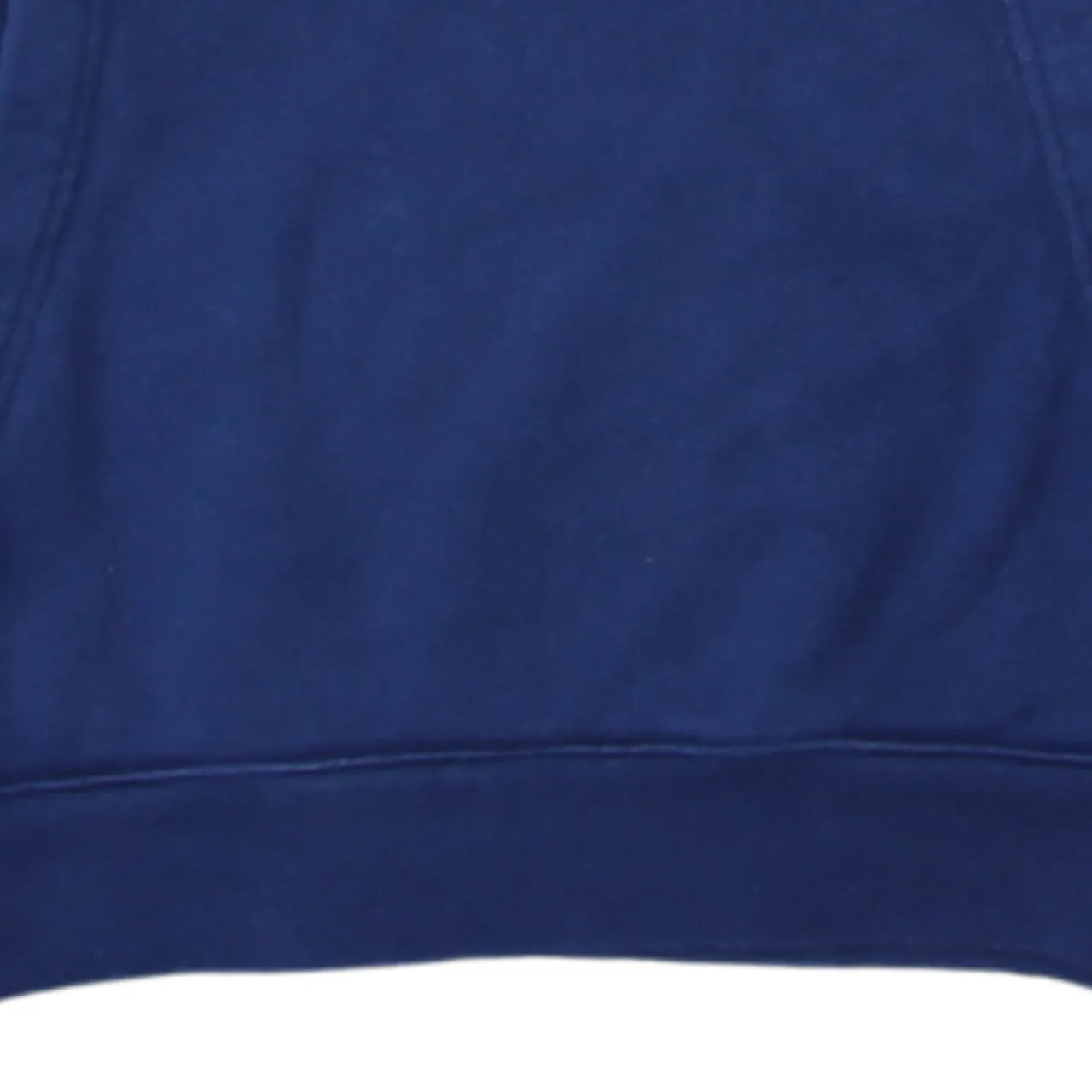 Adidas Navy Blue Hoodie Men's Small Trefoil Printed Logo Three Stripe Pullover Sweatshirt sold by Vintage Club product image thumbnail 4