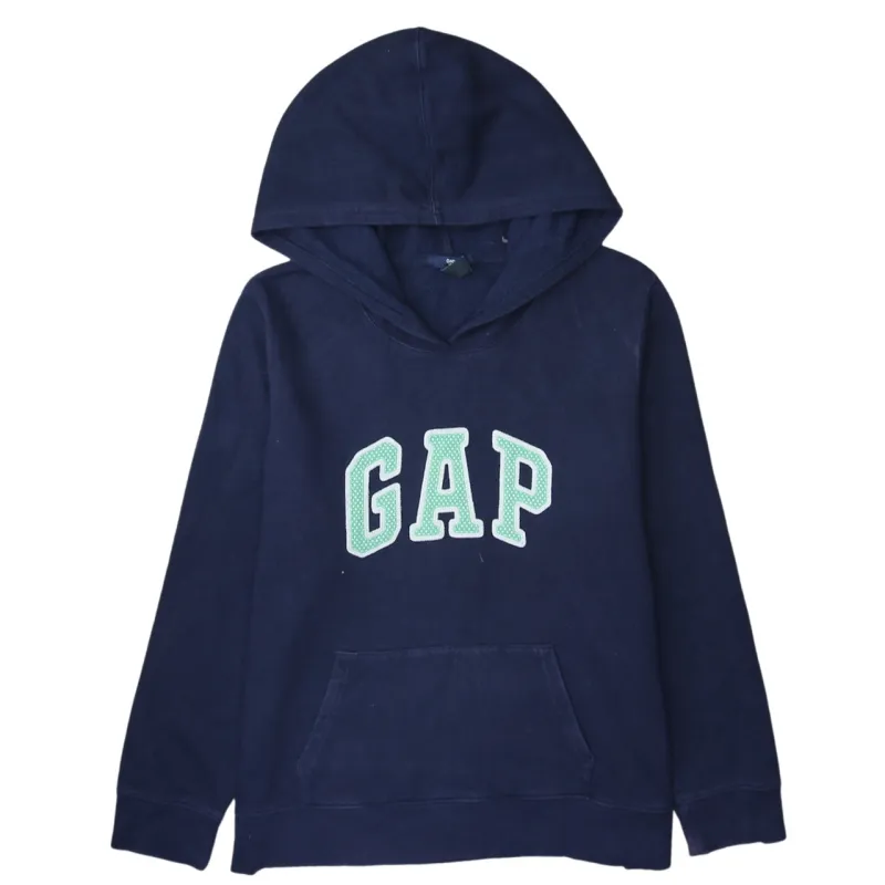 Gap 90's Spellout Pullover Hoodie XLarge Navy Blue sold by Vintage Club