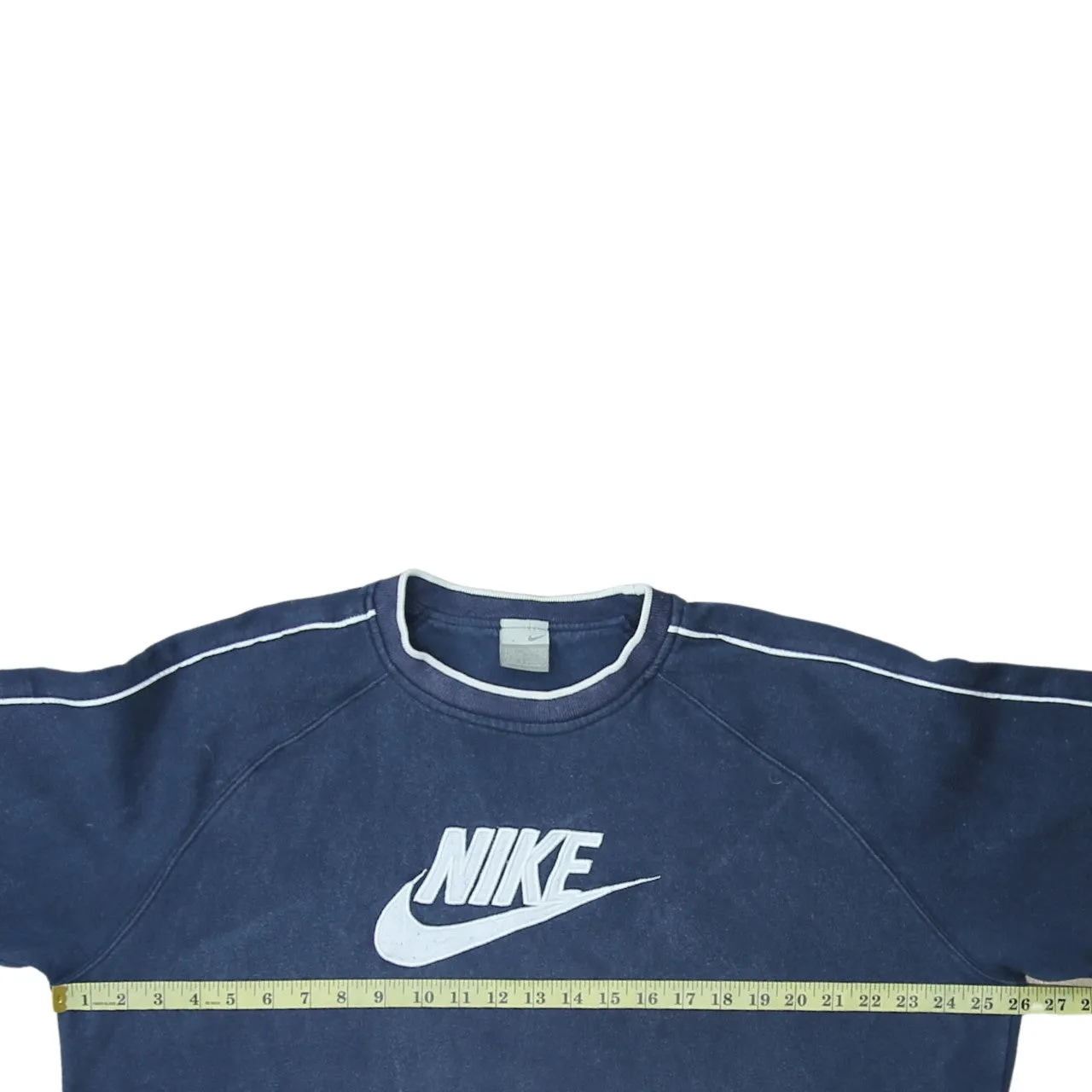 Nike 90's Center Middle Swoosh Crew Neck Sweatshirt XLarge Navy Blue sold by Vintage Club product image thumbnail 5