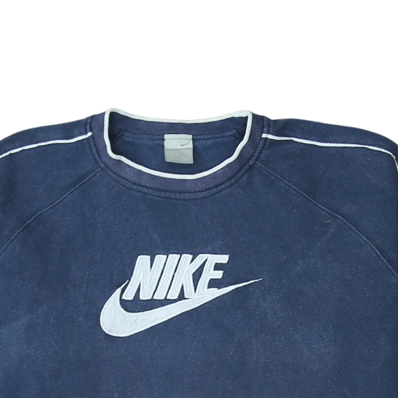 Nike 90's Center Middle Swoosh Crew Neck Sweatshirt XLarge Navy Blue sold by Vintage Club product image thumbnail 3