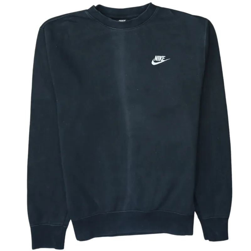 Nike 90's Swoosh Crew Neck Sweatshirt XSmall Black sold by Vintage Club