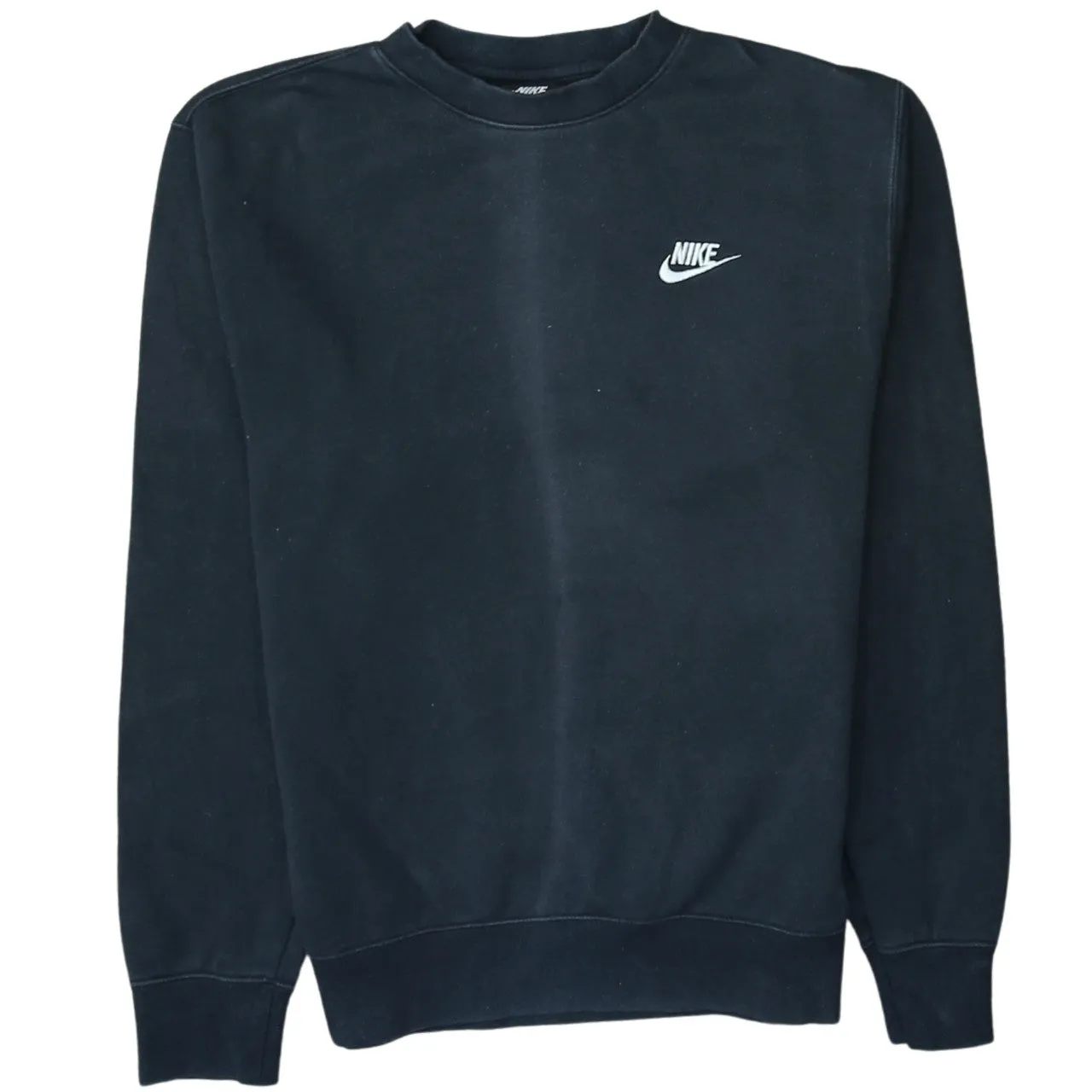 Nike 90's Swoosh Crew Neck Sweatshirt XSmall Black sold by Vintage Club