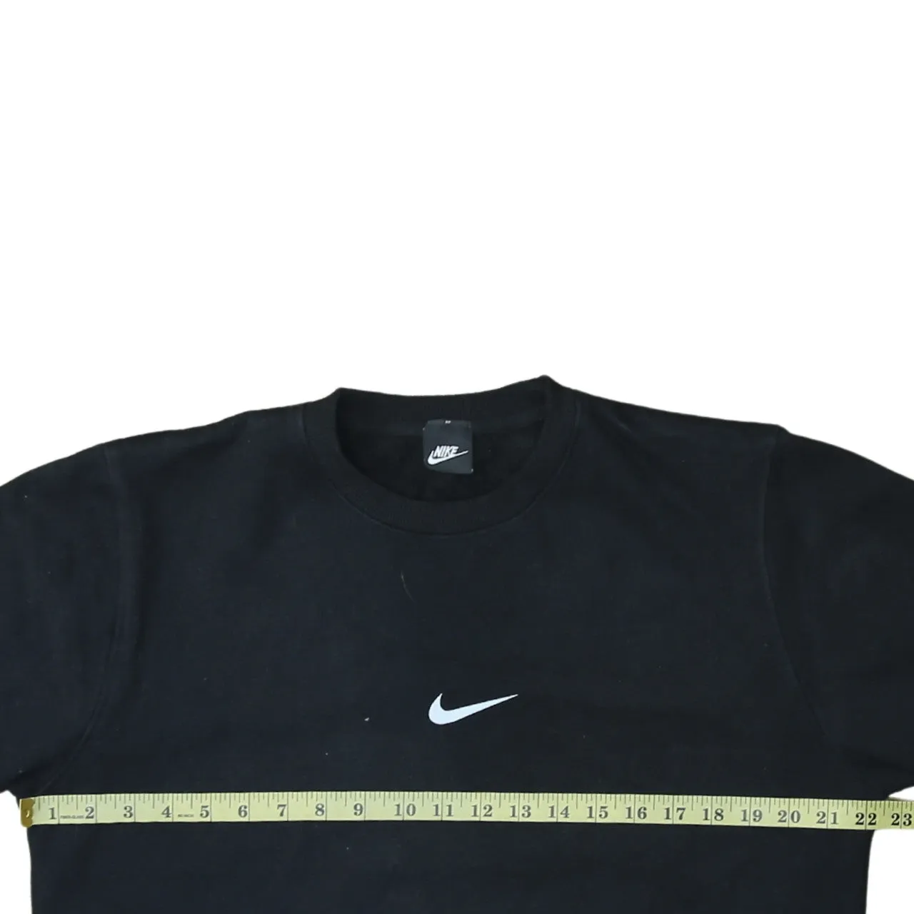 Nike 90's Center Middle Swoosh Crew Neck Sweatshirt Medium Black sold by Vintage Club product image thumbnail 5
