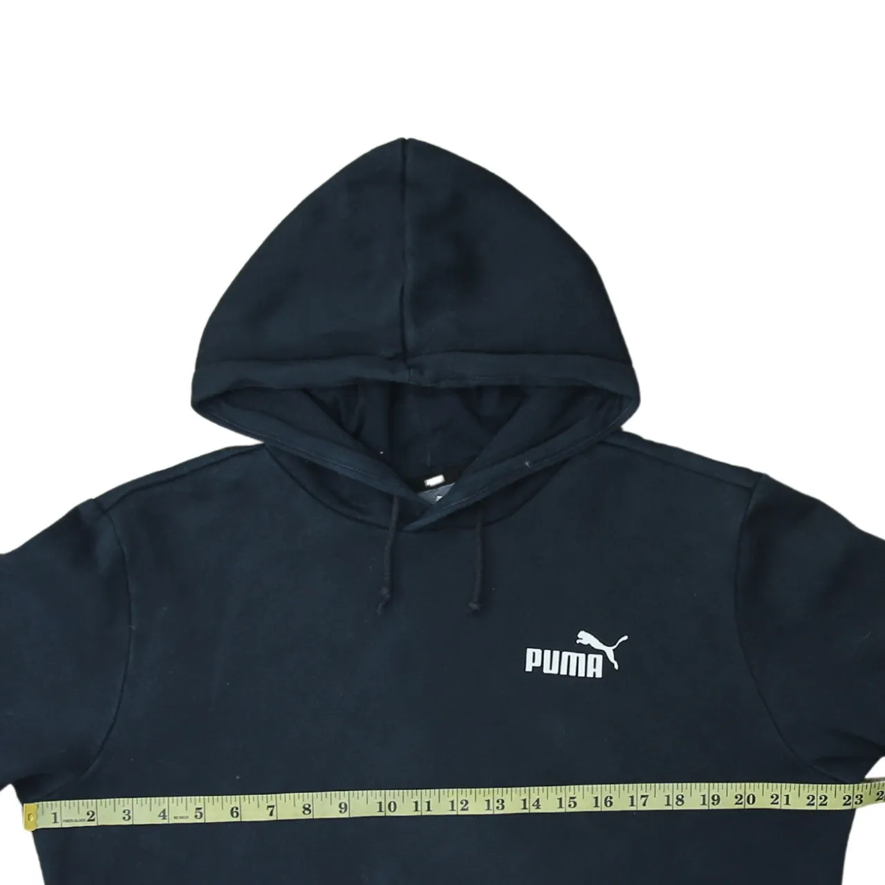 Puma 90's Drawstring Pockets Pullover Hoodie Medium Black sold by Vintage Club product image thumbnail 5