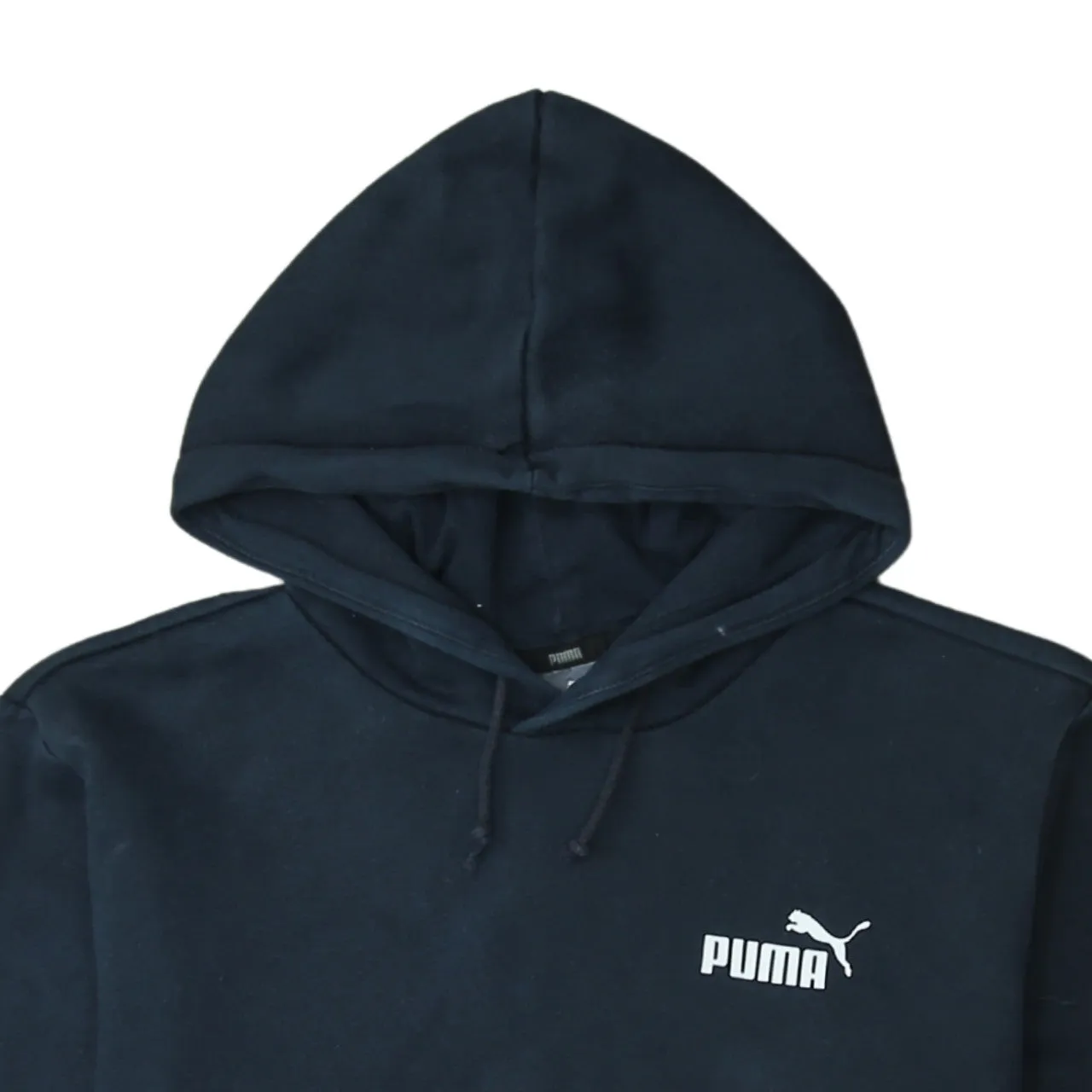 Puma 90's Drawstring Pockets Pullover Hoodie Medium Black sold by Vintage Club product image thumbnail 3