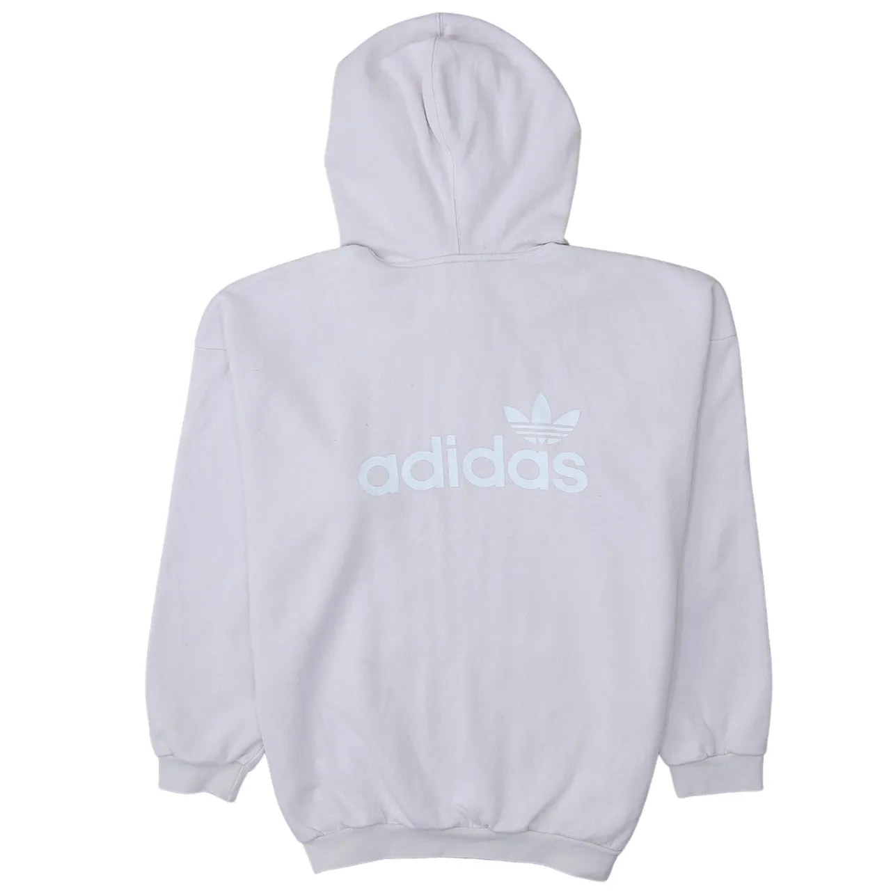 Adidas 90's Drawstring Pockets Pullover Hoodie XLarge Pink sold by Vintage Club product image thumbnail 2