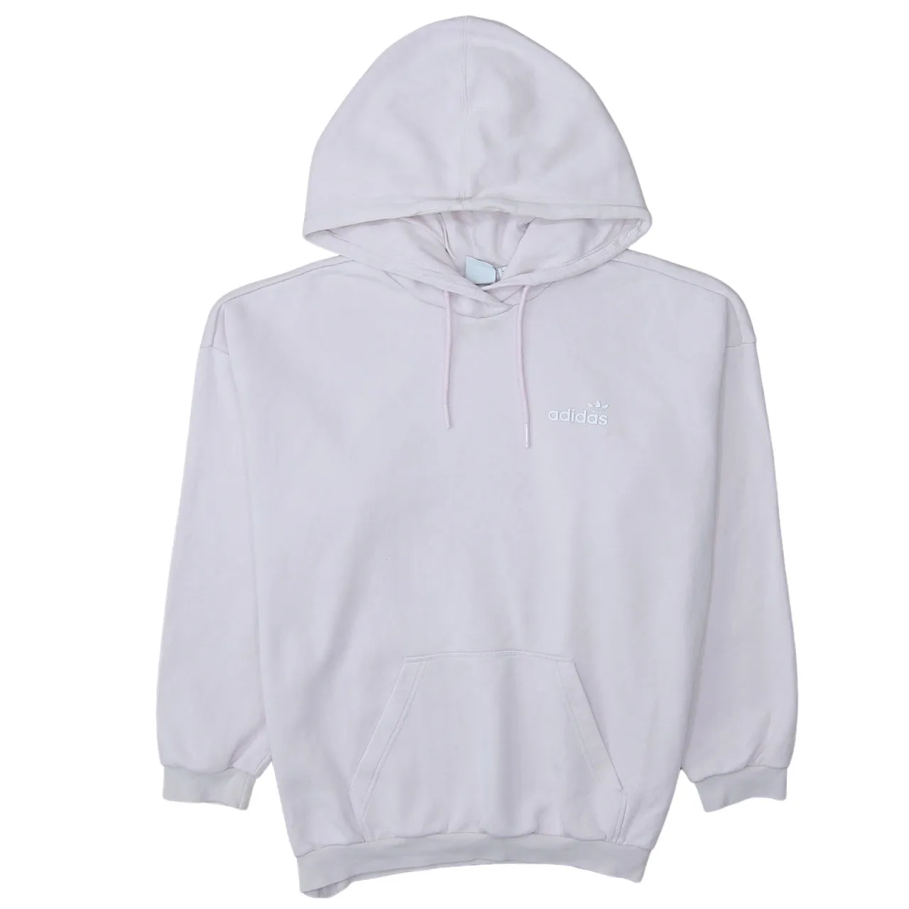 Adidas 90's Drawstring Pockets Pullover Hoodie XLarge Pink sold by Vintage Club