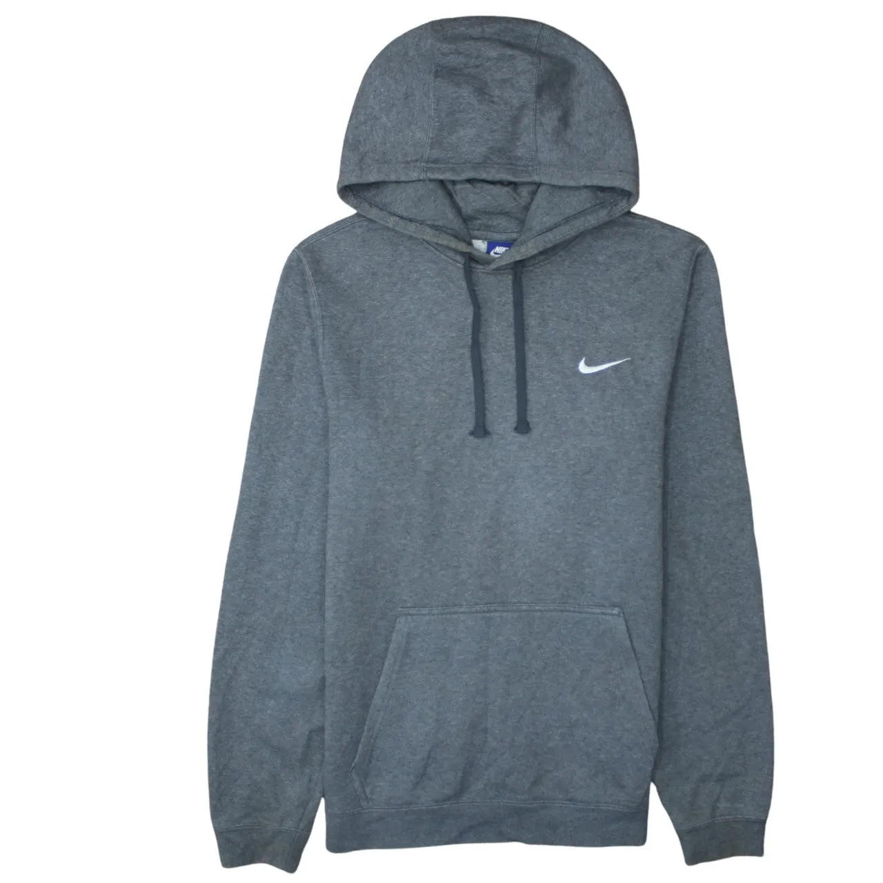 Nike 90's Swoosh Pullover Hoodie Small Grey sold by Vintage Club