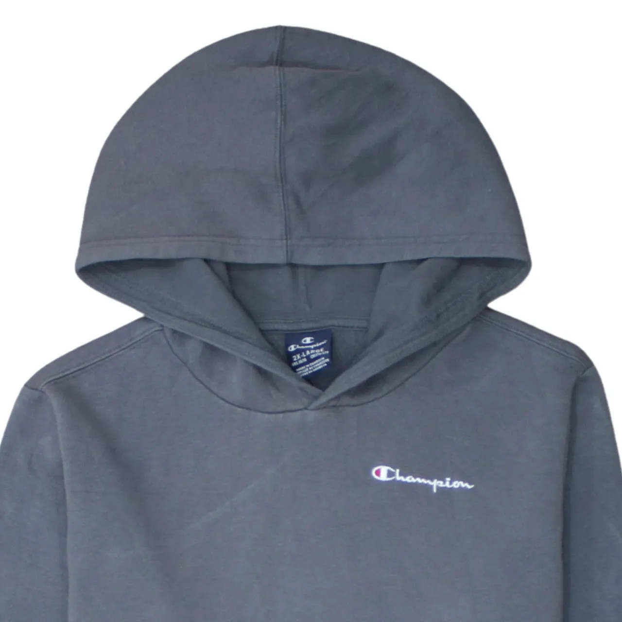 Champion 90's Drawstring Pockets Pullover Hoodie XXLarge (2XL) Grey sold by Vintage Club product image thumbnail 3