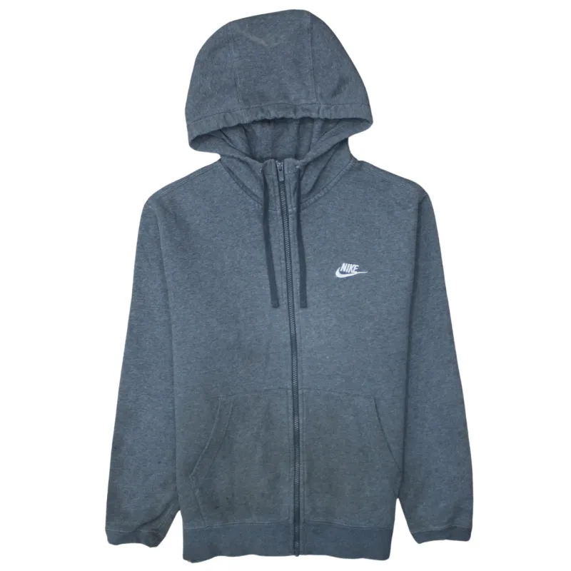 Nike 90's Swoosh Full Zip Up Hoodie Medium Grey sold by Vintage Club